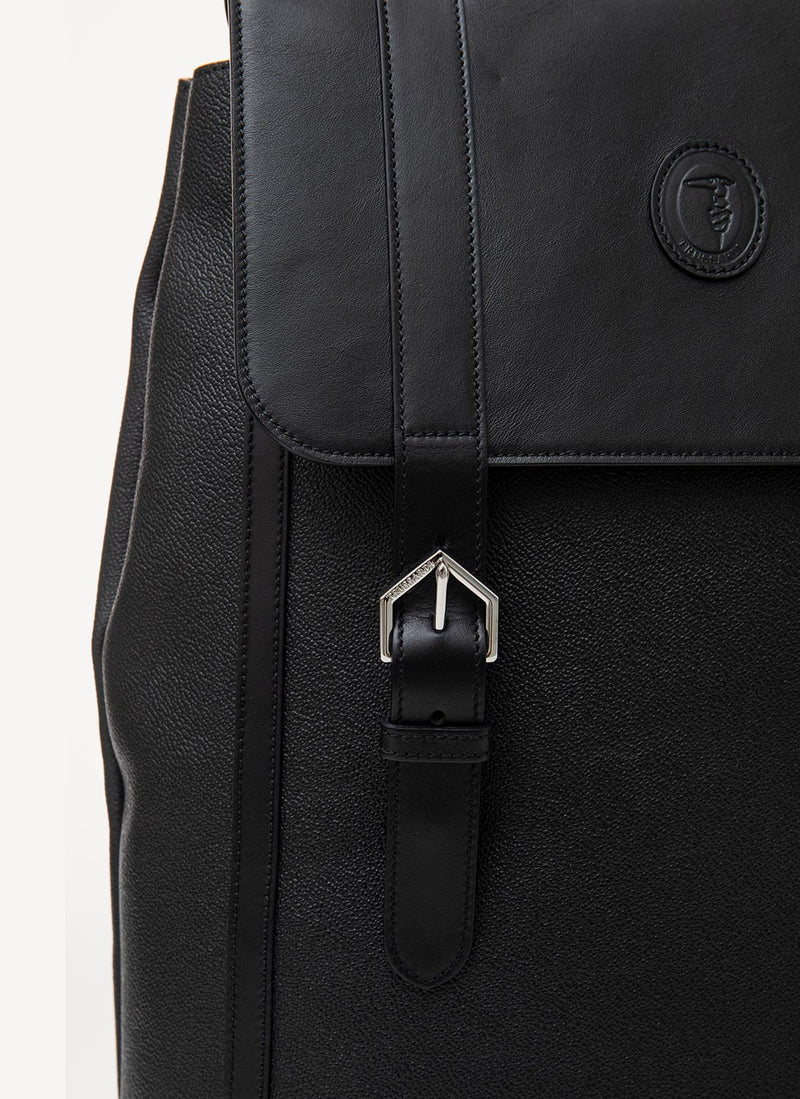 Trussardi - Sac À Dos Monogramme - Noir - Homme