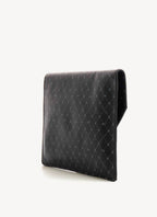 Trussardi - Clutch Negro Monograma - Negro - Mujer