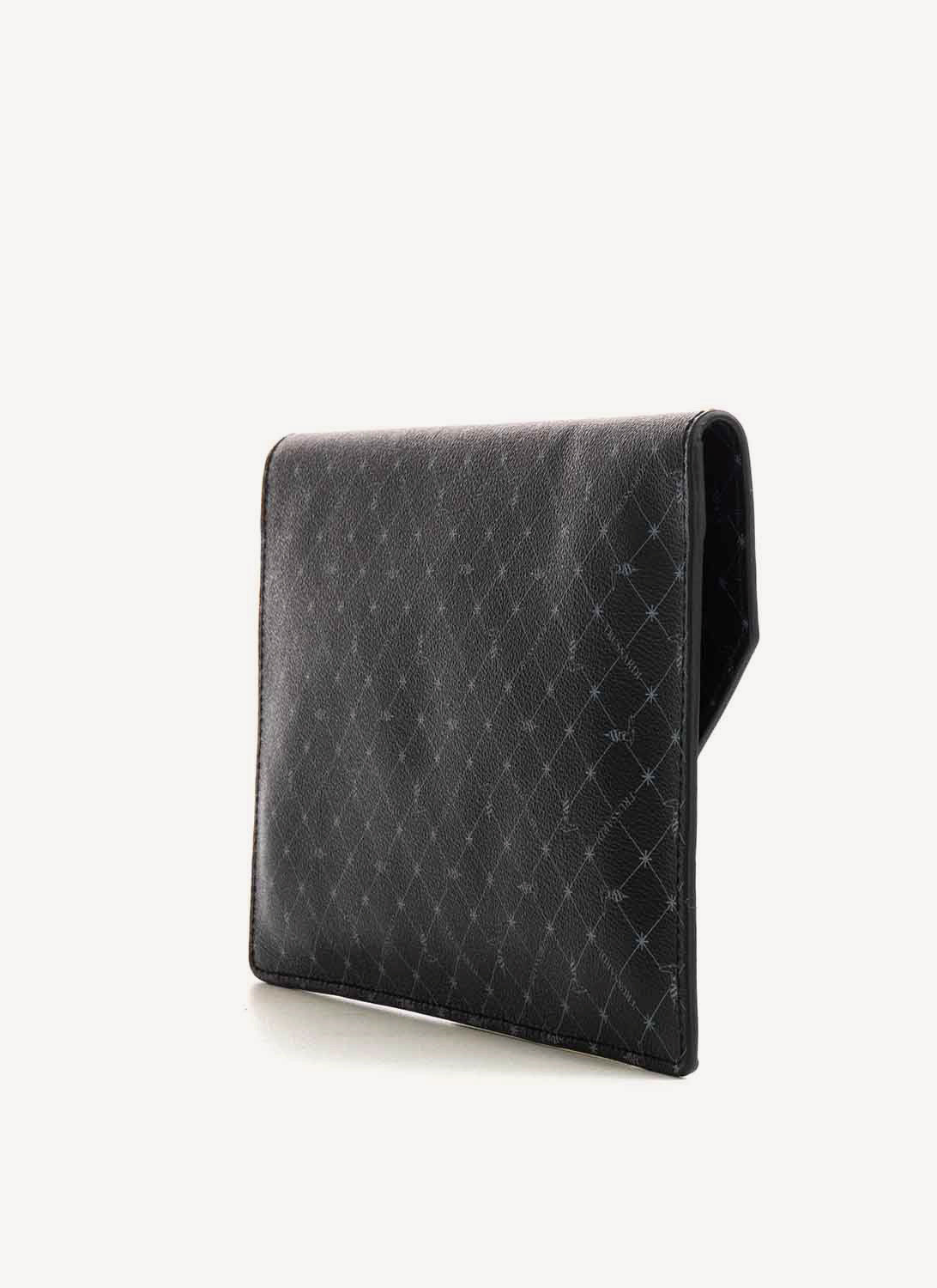 Trussardi - Clutch Negro Monograma - Negro - Mujer