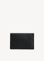 Trussardi - Clutch Negro Monograma - Negro - Mujer