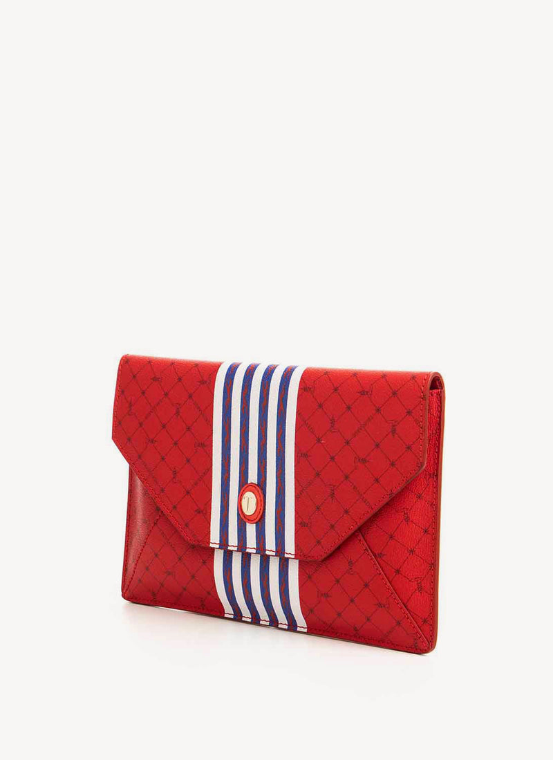 Trussardi - Pochette Enveloppe Rouge - R681 Red Coral - Femme