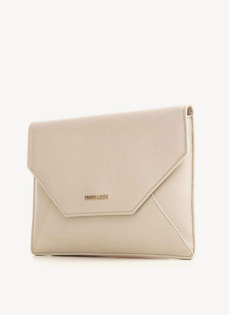 Trussardi - Pochette Enveloppe Beige - W200 Mastic - Femme