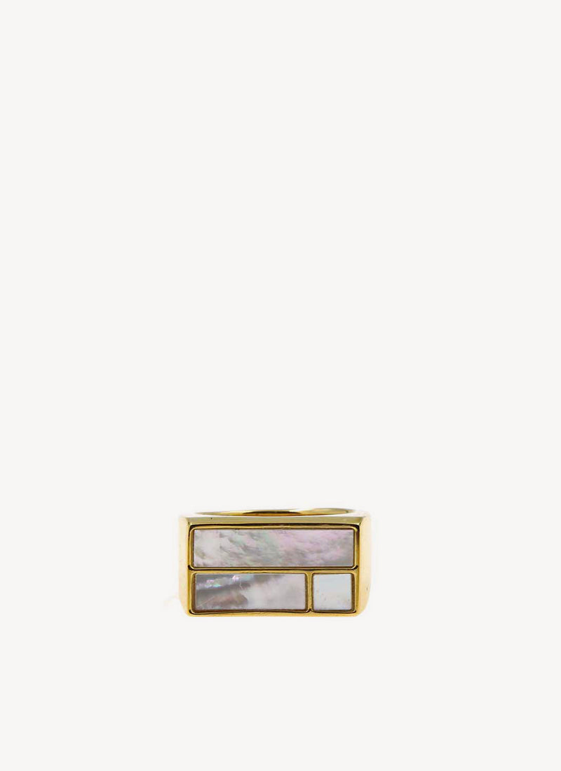 Aurelie Bidermann - Bague Bianca - Gold / White - Femme