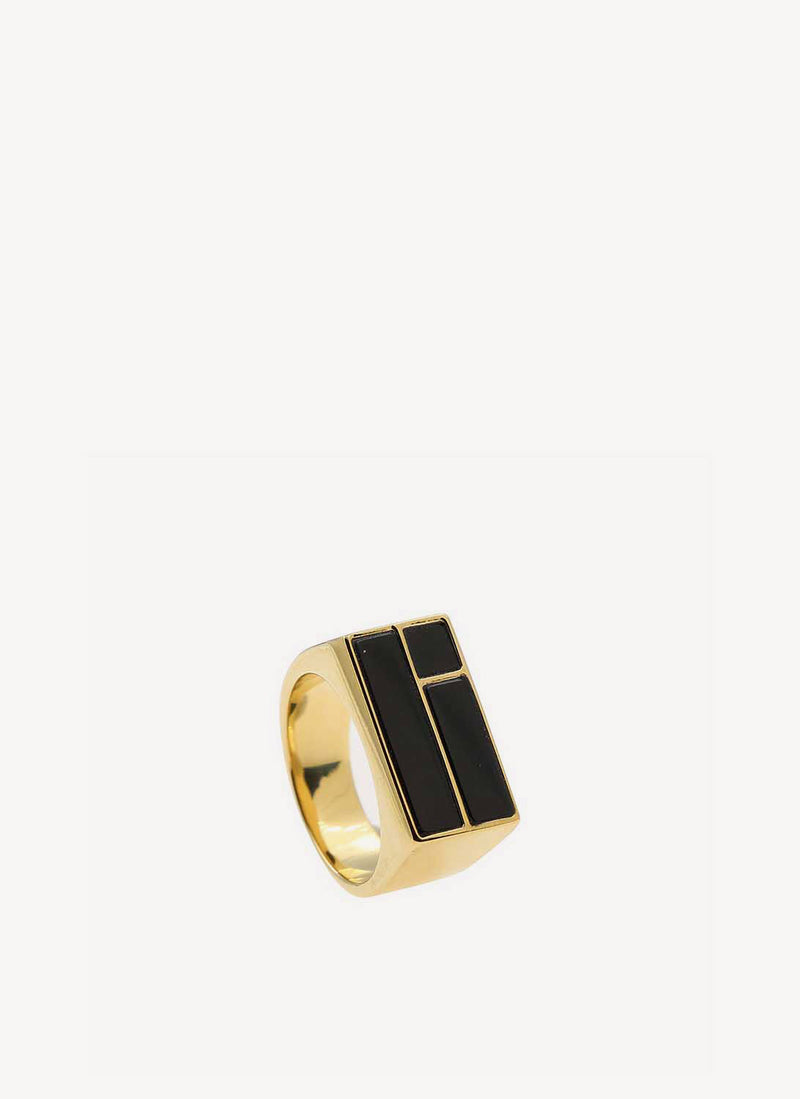 Aurelie Bidermann - Bague Bianca - Gold / Black - Femme