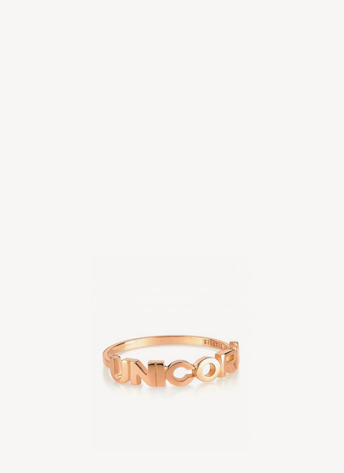 Ginette Ny - Fairy Unicorn Ring - Pink,Gold - Woman