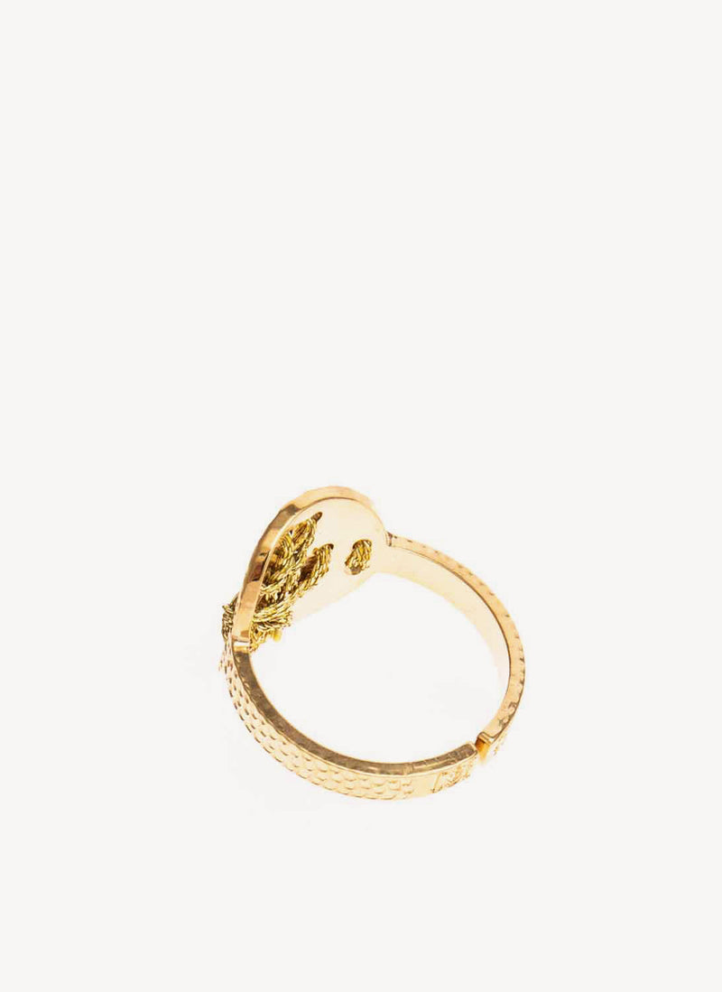 Camille Enrico - Bague Pelota - Gold Pink Rhodonite - Femme