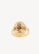 Camille Enrico - Bague Pelota - Gold Pink Rhodonite - Femme