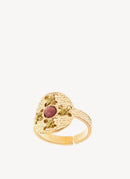 Camille Enrico - Bague Pelota - Gold Pink Rhodonite - Femme