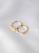 Aliita - Semi-Overmant Ring Embellished With A Pearl - Gold - Woman