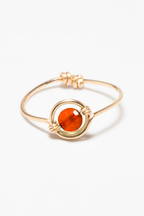 Bague Swan - Agate Rouge