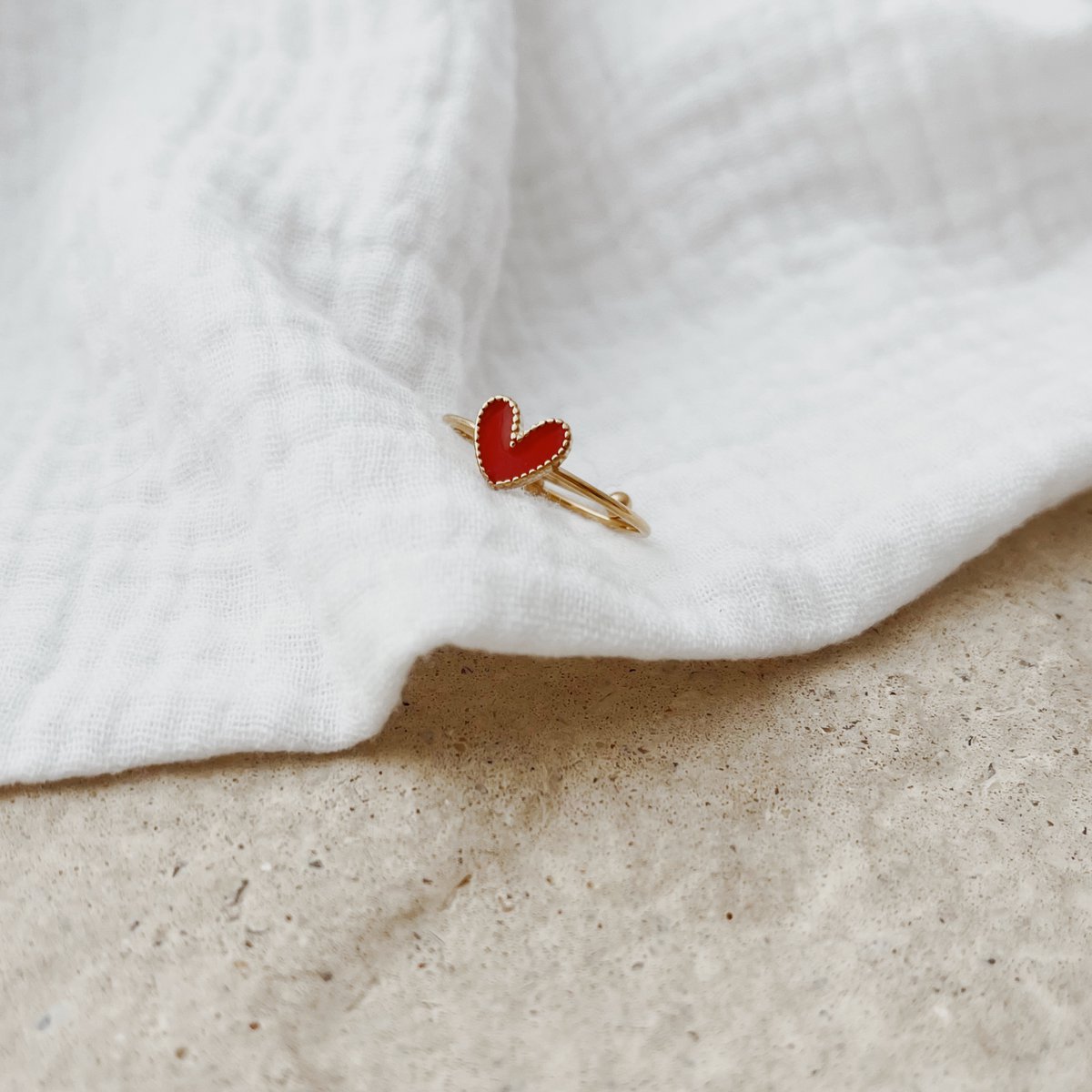 Bague Côme - Rouge