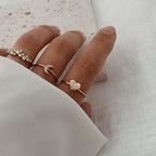 Gilia Heart Ring - Gold