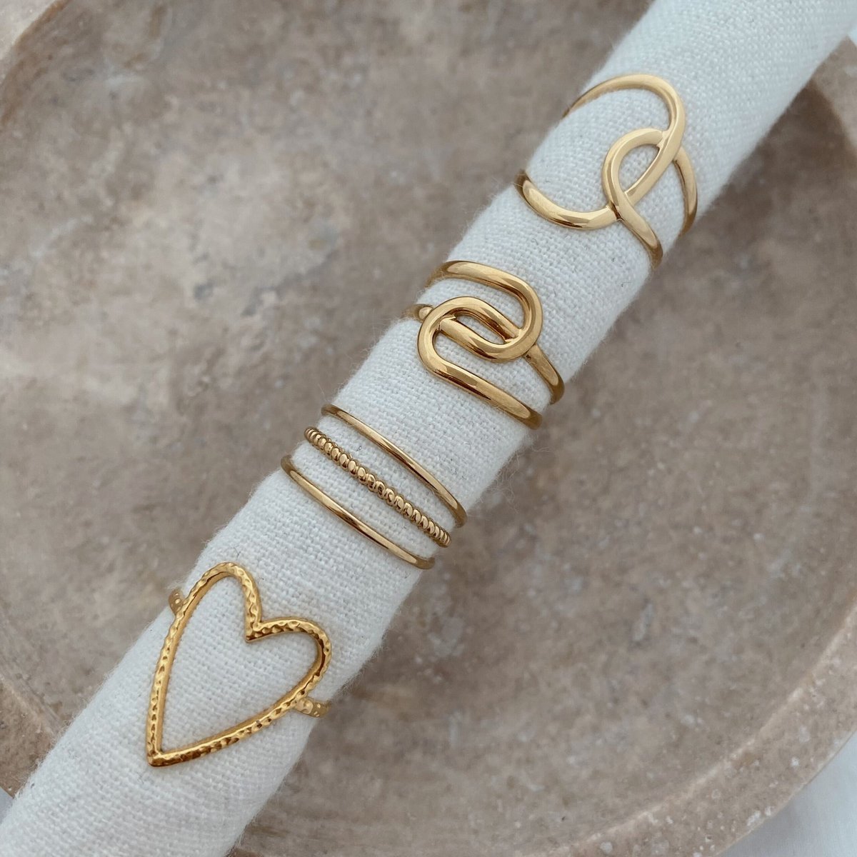 Bague Lucinda - Doré