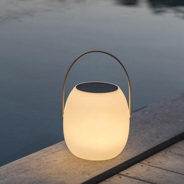Solar LED white portable lamp JIMMY H34cm with USB charging port - REDDECO.com