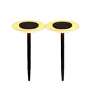Lot de 2 balises solaires à piquer LED blanc chaud UFO H35cm - REDDECO.com