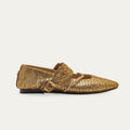 Ballerines Adele Cuir Bubble Or Antique