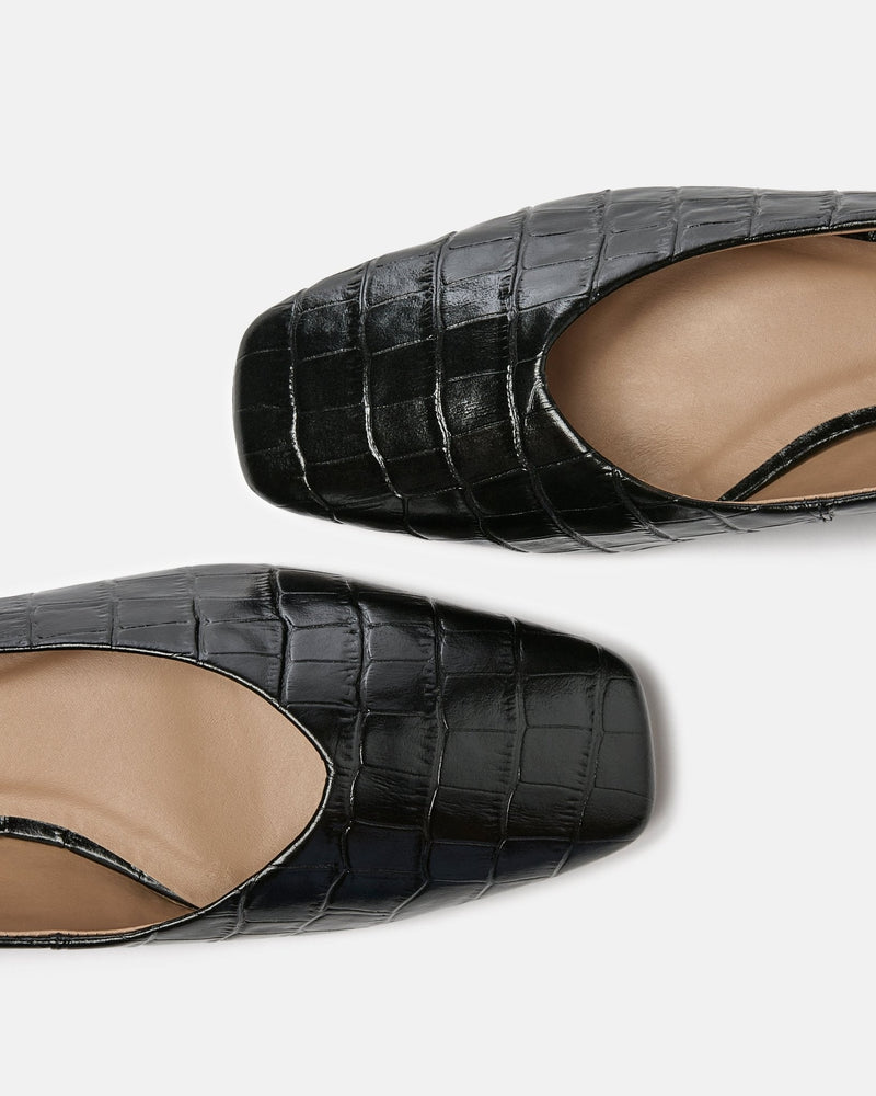 BALLERINES KAMIL/CROC NOIR - minelli.fr