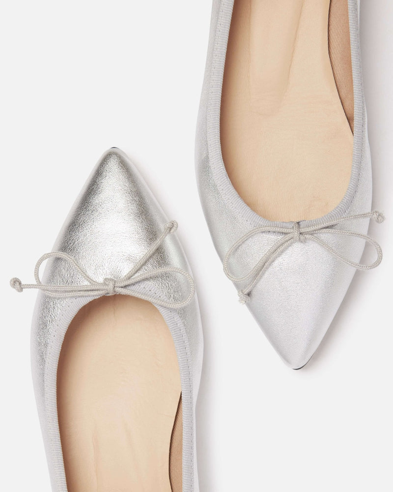BALLERINES SOLENE/MET ARGENT - minelli.fr