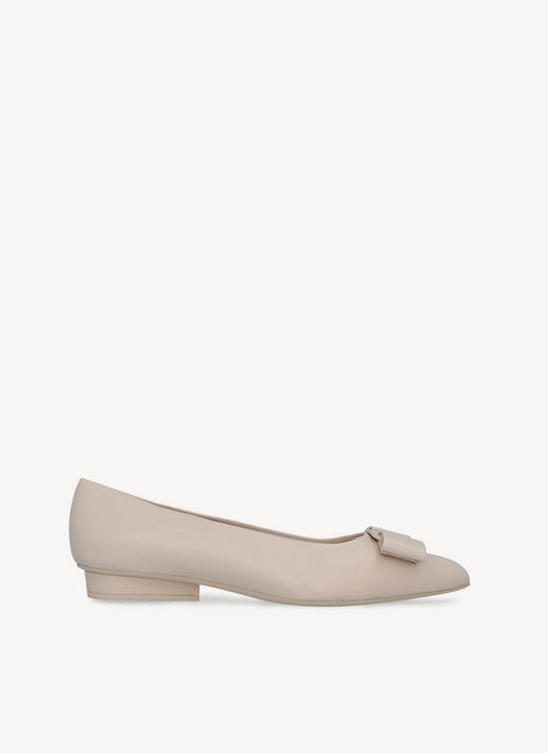 Salvatore Ferragamo - Ballerines Viva - Beige - Femme