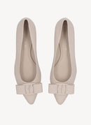 Salvatore Ferragamo - Ballerines Viva - Beige - Femme