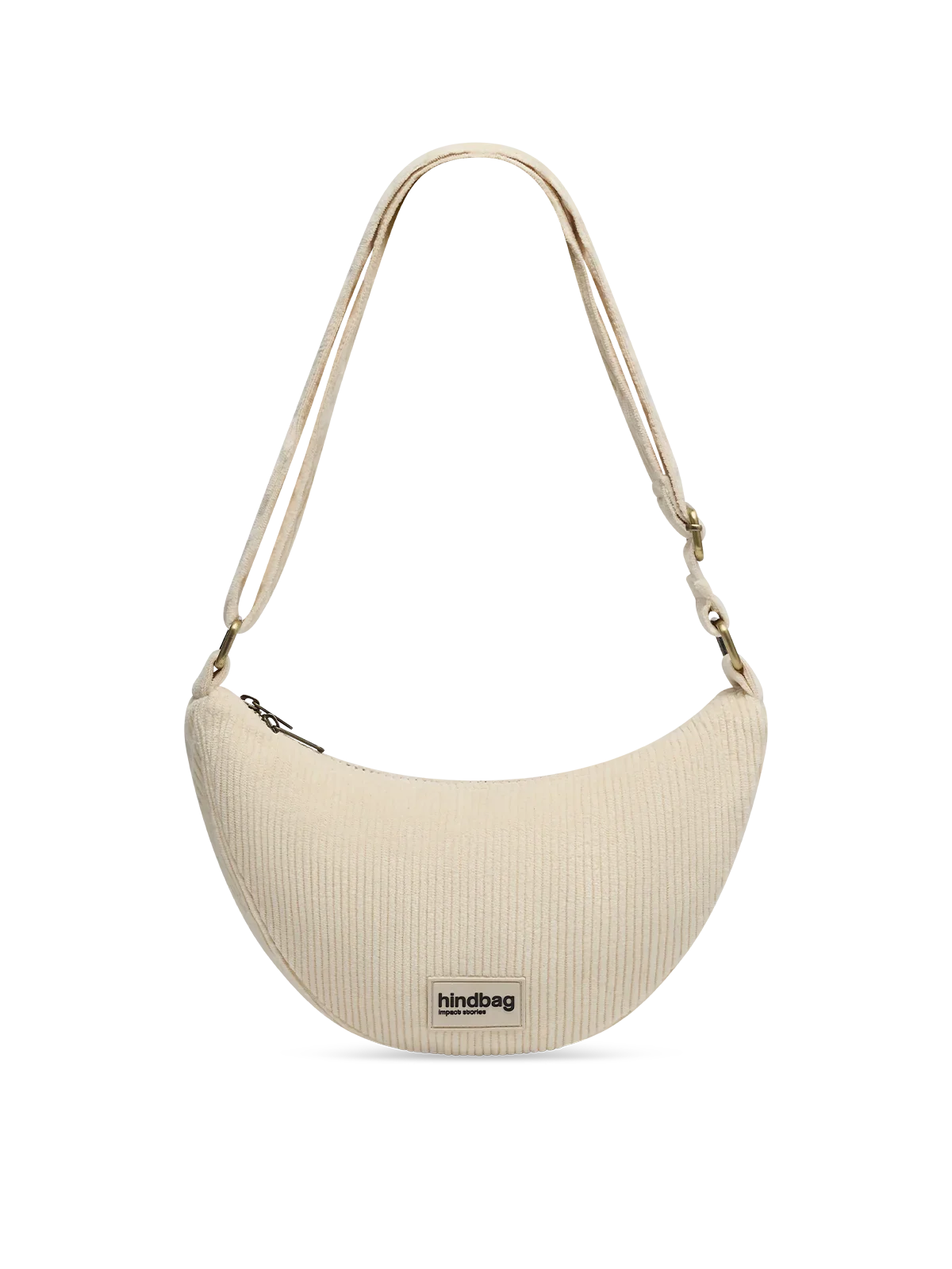 Sac Banane Andrea - Velours Beige