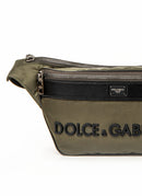 Dolce & Gabbana - Banane Logo Lettering Belt Bag - Green - Homme