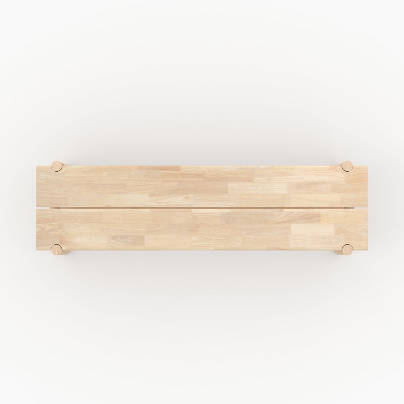 banc 3 places en bois clair suzette