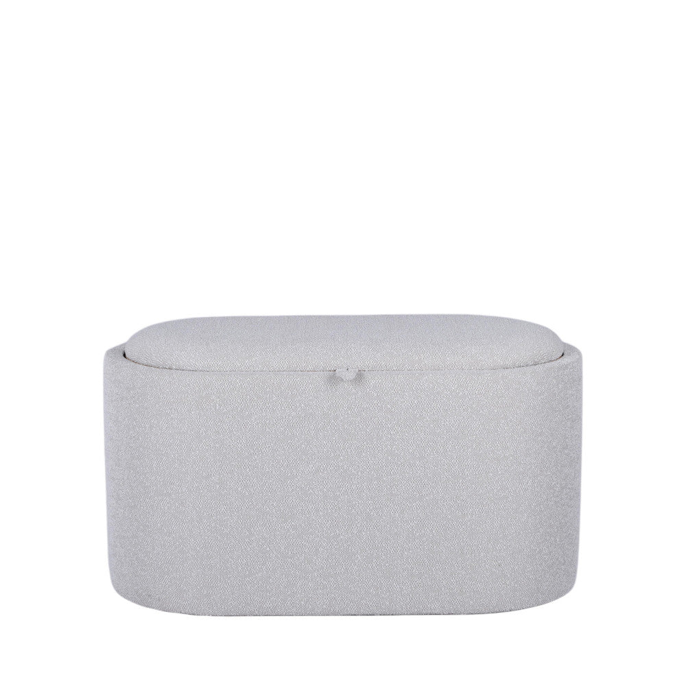 Zoé - Storage Bench - Fabric - Mottled Beige