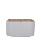 Zoé - Storage Bench - Fabric - Mottled Beige