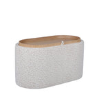 Zoé - Storage Bench - Leopard Print - Beige