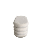 Miro - Storage Bench - Bouclé Fabric - White