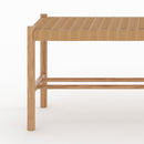 banc en bois chene massif avec tressage 2 places kepler