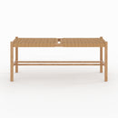 banc en bois de chene massif avec tressage 2 places kepler
