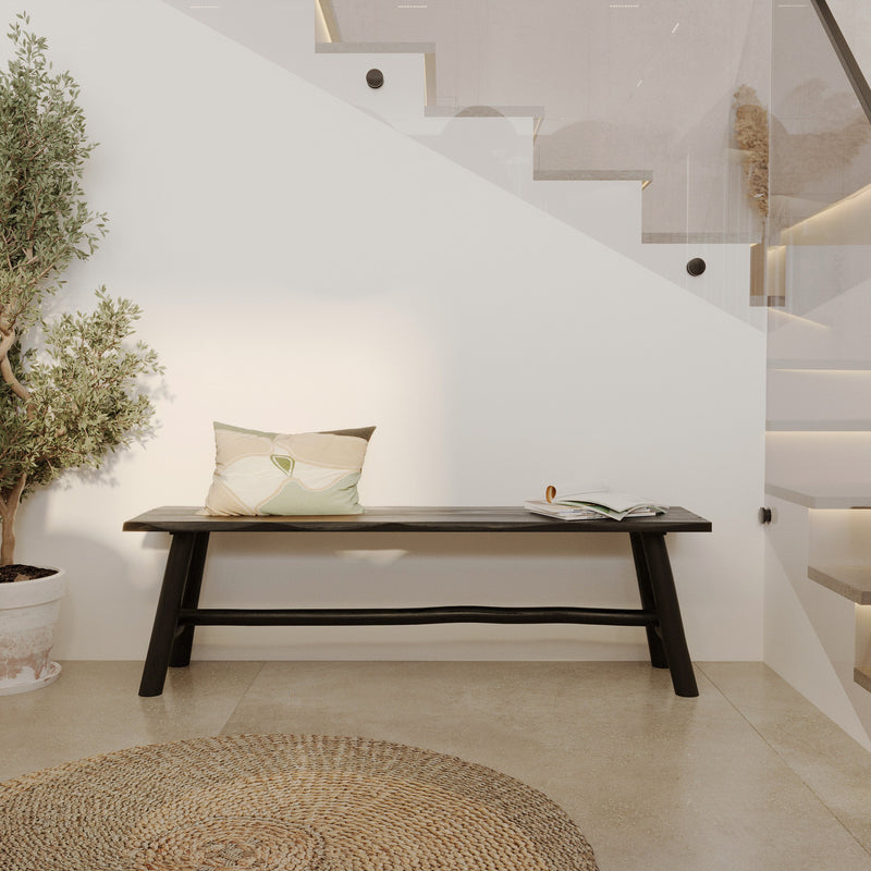 Banc noir Toxis 145 cm