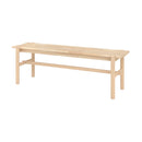 banc suzette 3 places en bois clair fond blanc
