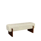 Sally - Bench - Fabric and Wood - Beige