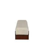 Sally - Bench - Fabric and Wood - Beige