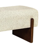 Sally - Bench - Fabric and Wood - Beige