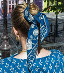 Foulard En Coton Sundar - Bleu Indigo