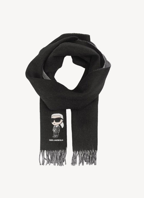 Karl Lagerfeld - Bandana Karl Letter - Noir - Femme