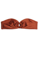 Belair Bandeau Bikini Top - Brown