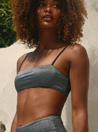 Bandeau Thin Black Silver