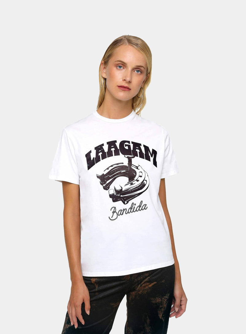 LAAGAM - BANDIDA COTTON LOGO T-SHIRT