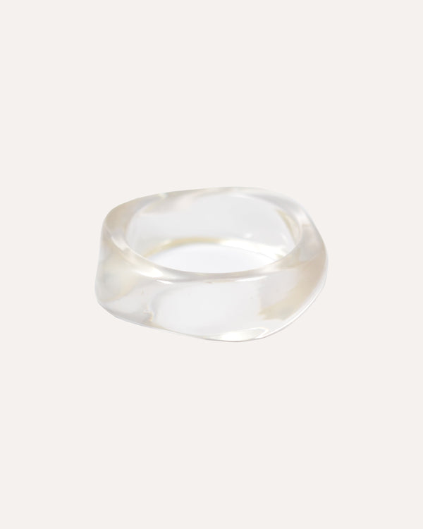Bangle Transparente Asimétrico