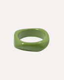 Bracelet Bangle Vert Asymétrique