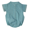 Barboteuse bébé Timéo Vichy Bleu/Vert