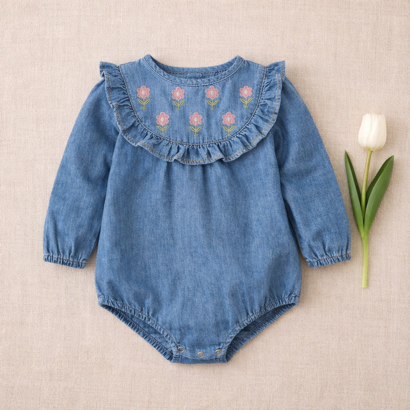 Barboteuse Bérénice - Bébé Fille - Denim