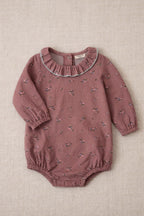 Barboteuse Castille Vieux Rose - Bébé Fille