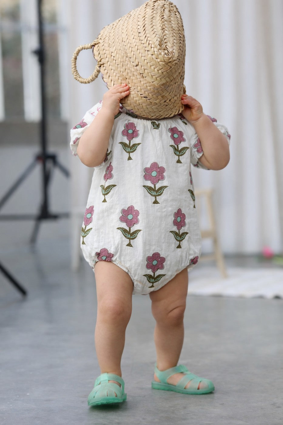 Barboteuse Iris Maxi Flowers - Bébé Fille