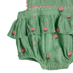 Barboteuse Peony - Fleurs vert